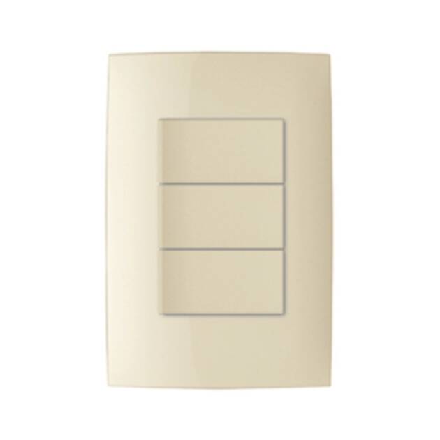 INTERRUPTOR TRIPLE MARFIL CIEN LEVITON