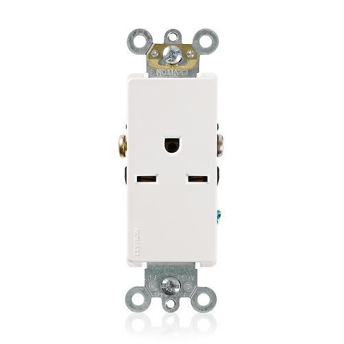 TOMACTE SENCILLO C/TIERRA 15A 250V BLANCO DECORA LEVITON