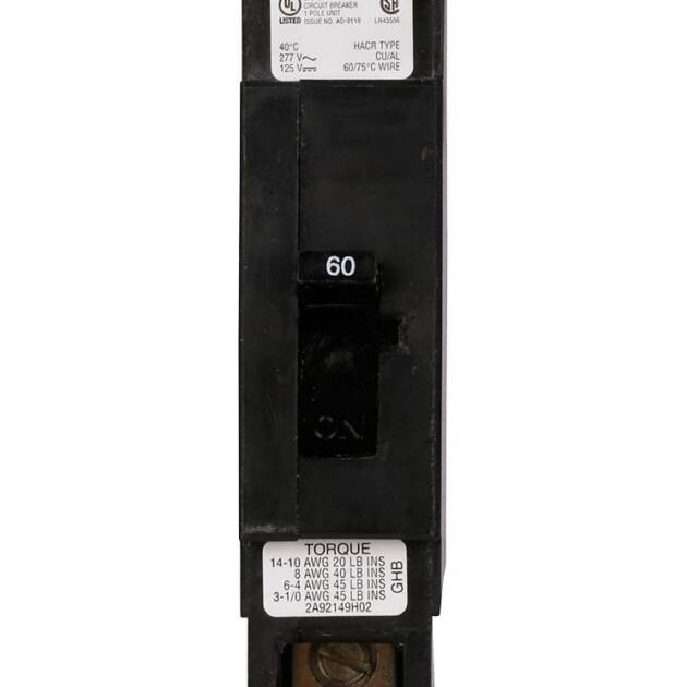 BREAKER IND. P/PANEL BOARD 1PH 60A 277/480V EATON