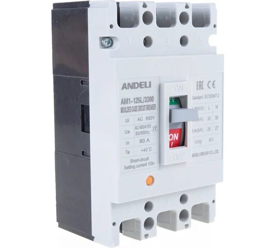 BREAKER INDUSTRIAL 3Ø 80A 400V ANDELI