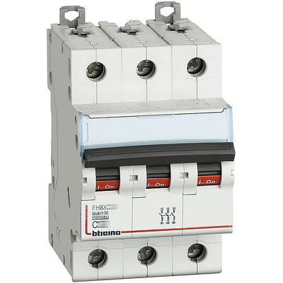 BREAKER RIEL DIN 3 POLOS 80A BTICINO