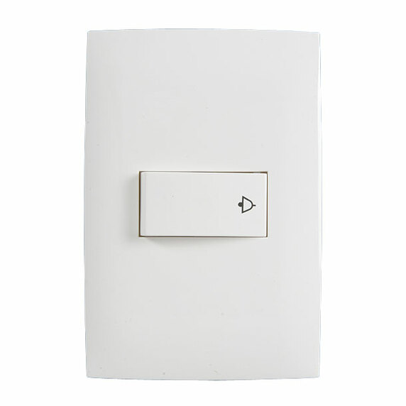 BOTON TIMBRE BLANCO CIEN LEVITON