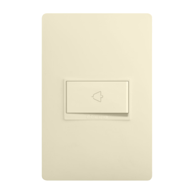 BOTON TIMBRE LUZICA MARFIL BTICINO