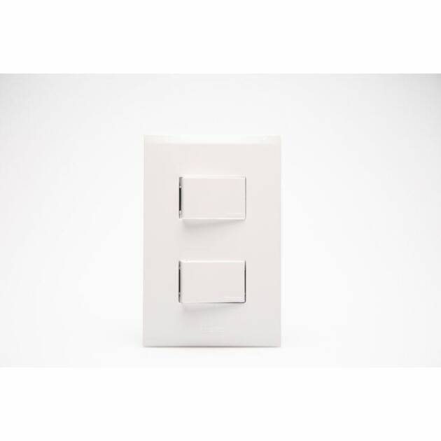 INTERRUPTOR DOBLE 3W NOBILE NEGRO BTICINO