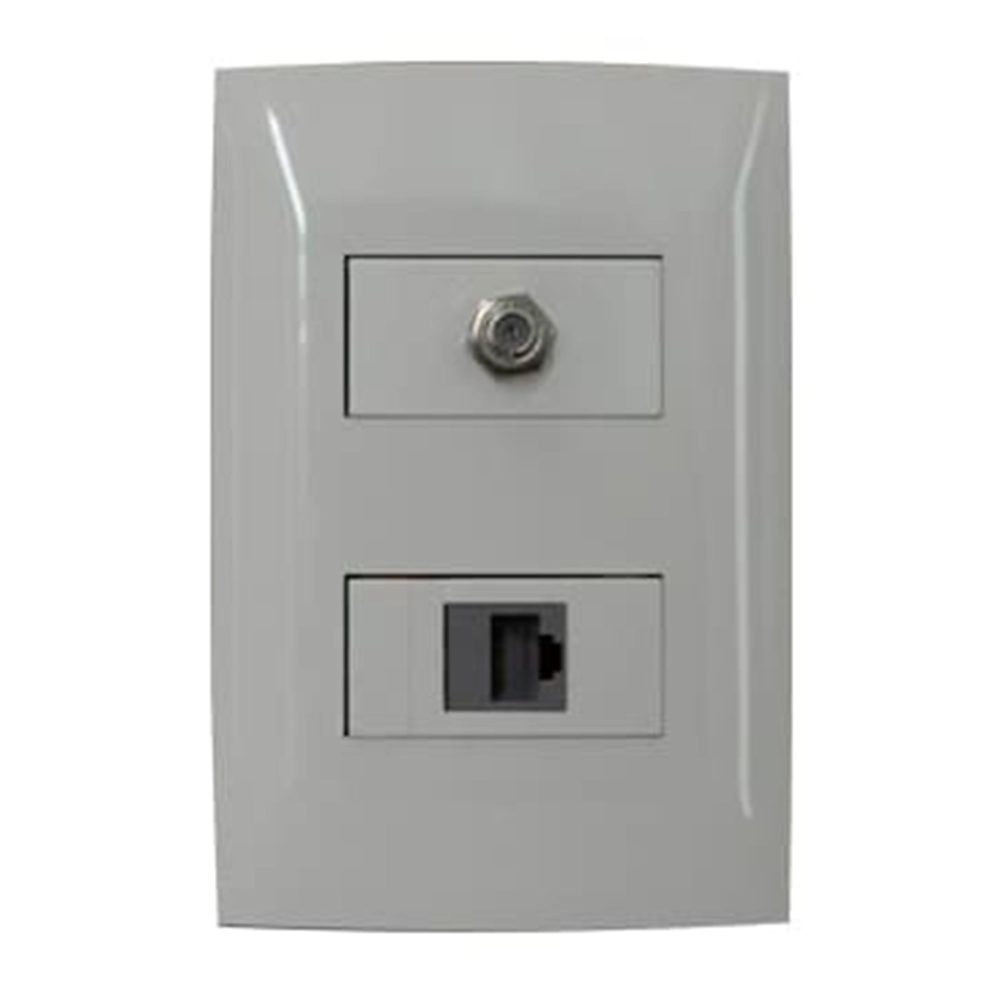 TOMA COAXIAL P/TV BLANCO CIEN LEVITON