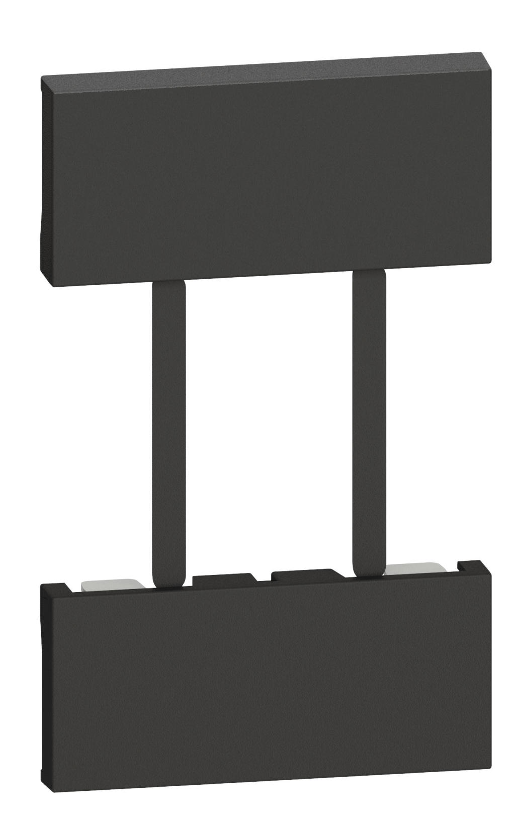 CUBRETECLA 2M PARA TOMA EURO/AM NEGRO LIVING NOW BTICINO