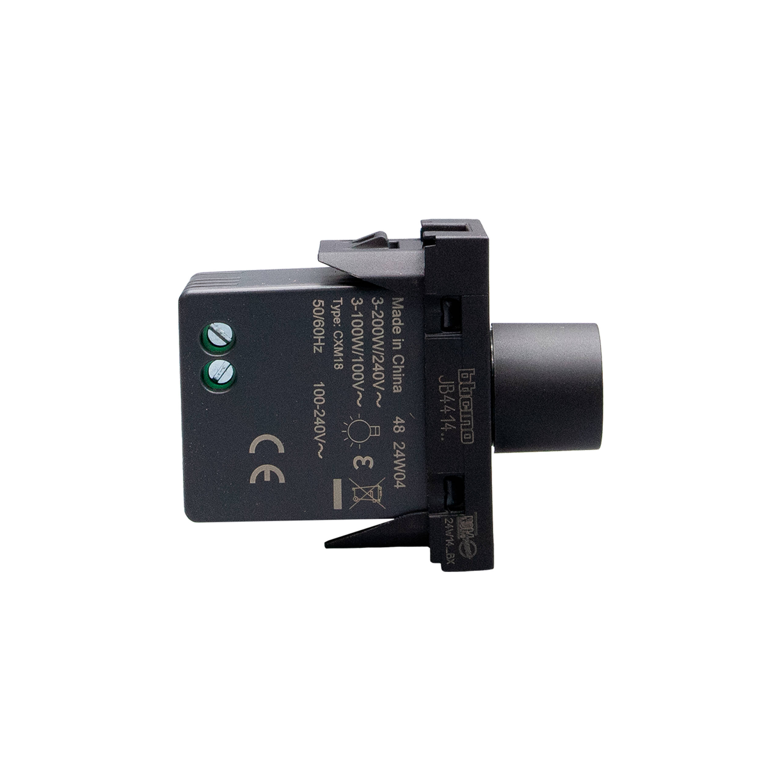 DIMMER UNIVERSAL CON NEUTRO MATIX GO NEGRO BTICINO