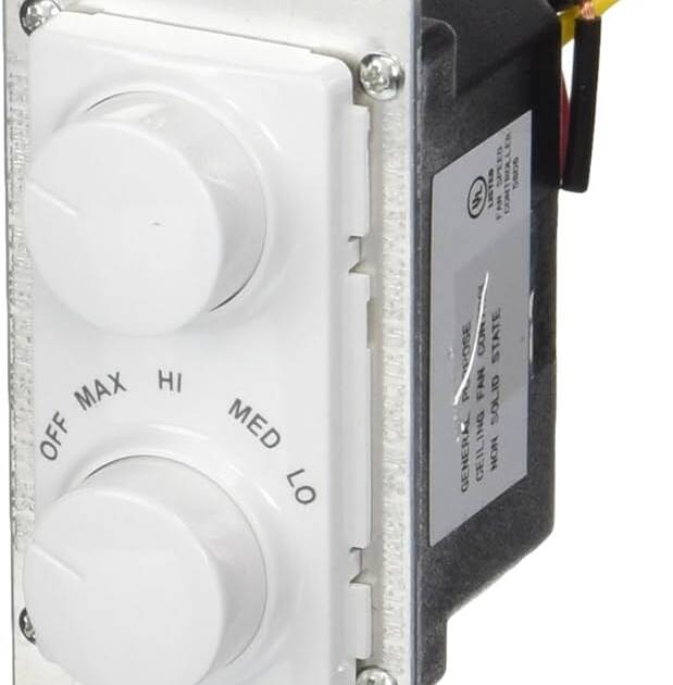 DIMMER Y CONTROL P/ABANICO 1.5A 300W DECORA BLANCO LEVITON