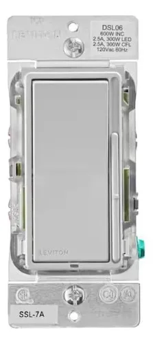 DIMMER Y CONTROL P/ABANICO 2.5A 300W DECORA BLANCO LEVITON