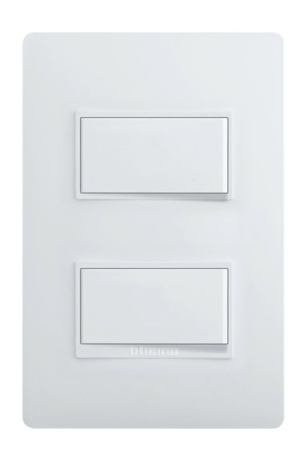 INTERRUPTOR DOBLE 3W LUZICA BLANCO BTICINO