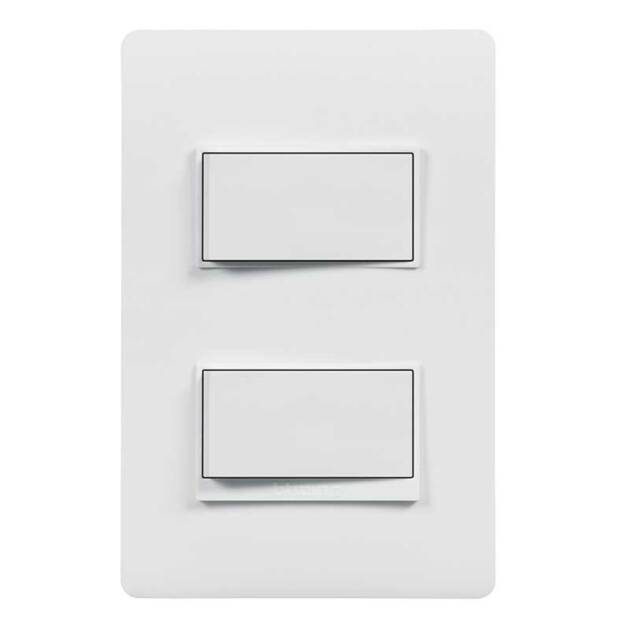 INTERRUPTOR DOBLE  BLANCO UNUS DIMO
