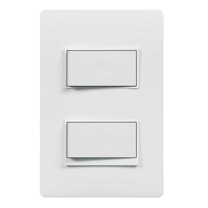 INTERRUPTOR DOBLE  BLANCO UNUS DIMO