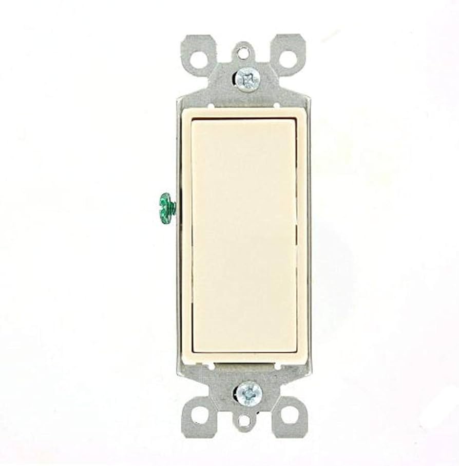 INTERRUPTOR SENCILLO 3W 15A 120/277V LIGHT ALMOND DECORA LEVITON