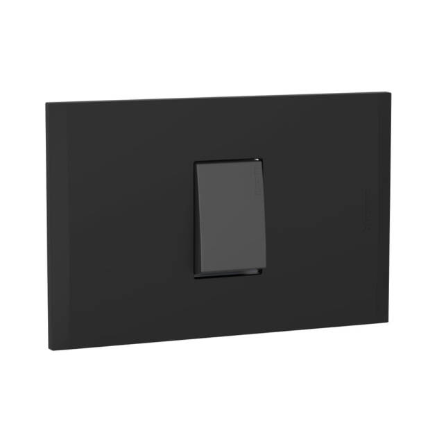 INTERRUPTOR SENCILLO 3W  NEGRO UNUS DIMO