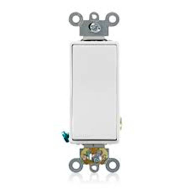 INTERRUPTOR SENCILLO P/CALENTADOR 20A 120/277V LIGHT ALMOND DECORA LEVITON