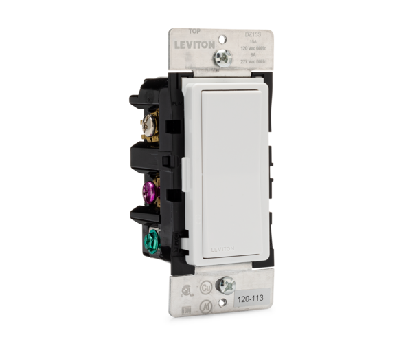 INTERRUPTOR SENCILLO UNIVERSAL 15A-120V Z-WAVE PLUS DECORA SMART BLANCO LEVITON