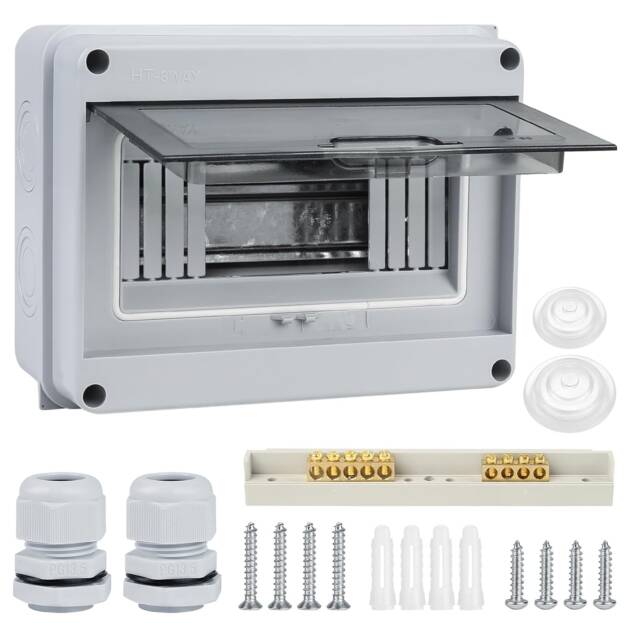 PANEL BREAKER RIEL DIN 8M SUPERFICIE IP65 ANDELI