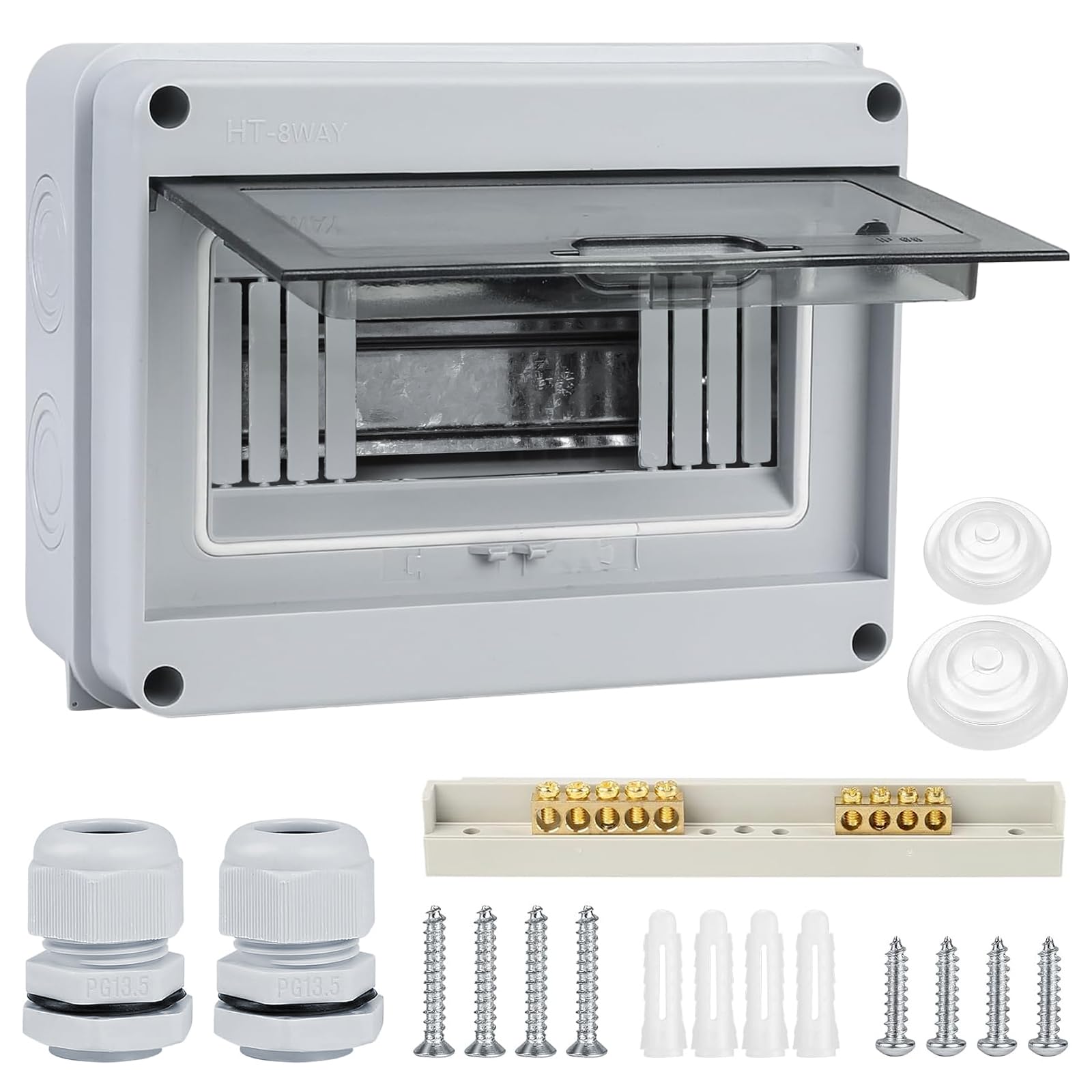 PANEL BREAKER RIEL DIN 8M SUPERFICIE IP65 ANDELI