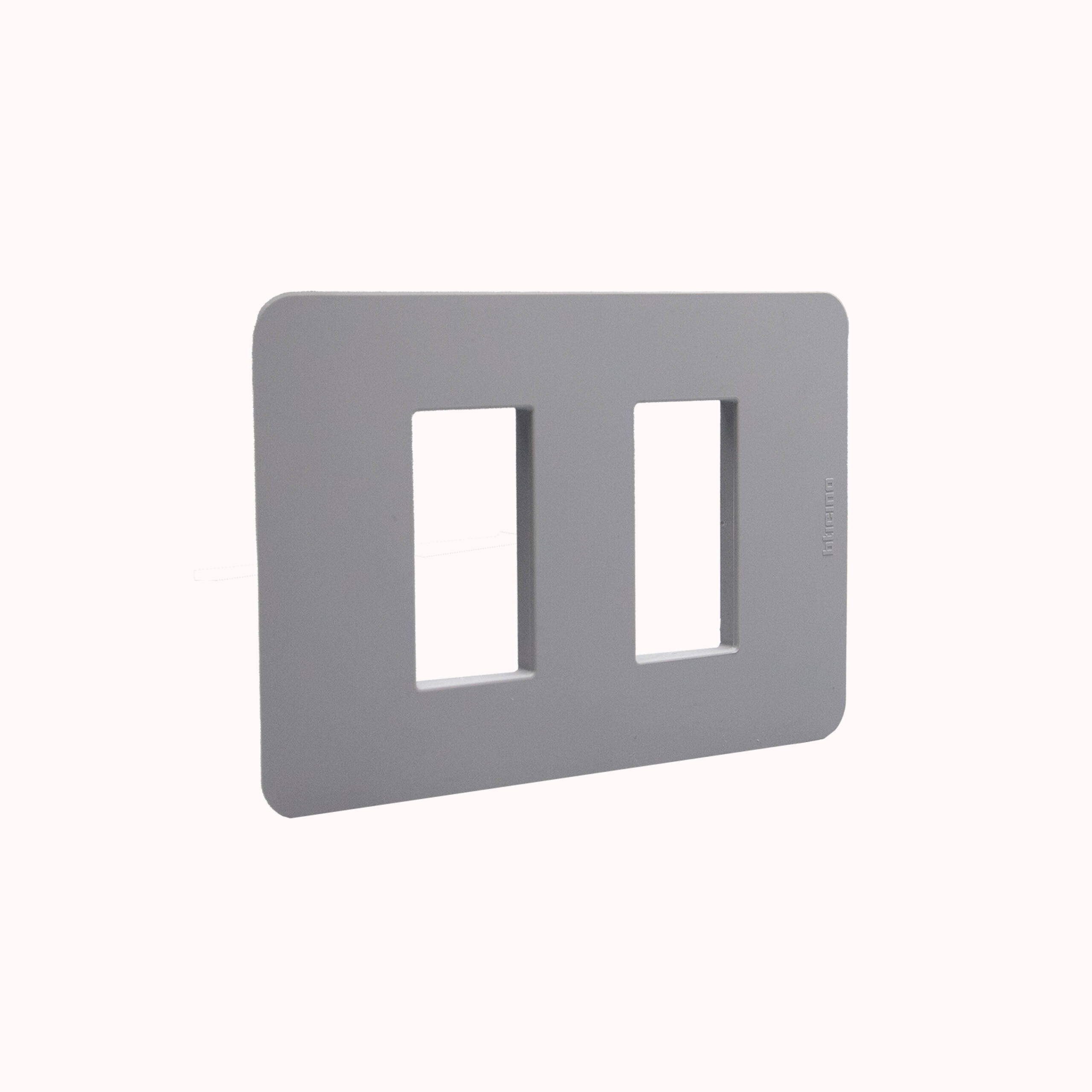 PLACA 2M (1+1) MATIX GO GRIS BTICINO