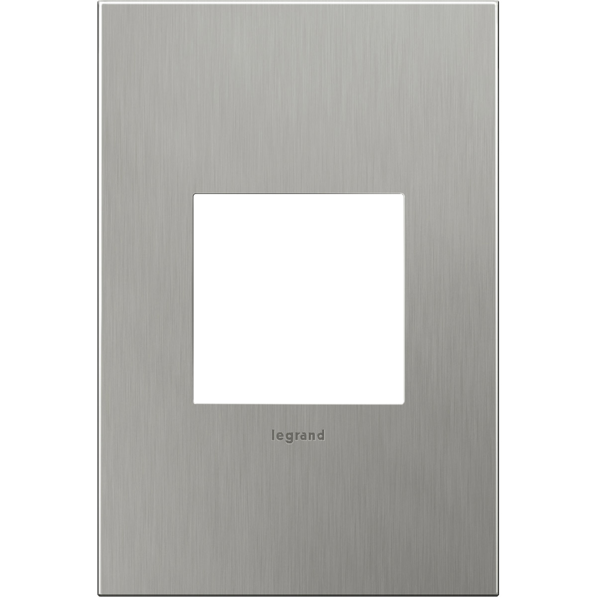PLACA 2M 1G ACERO CEPILLADO ADORNE