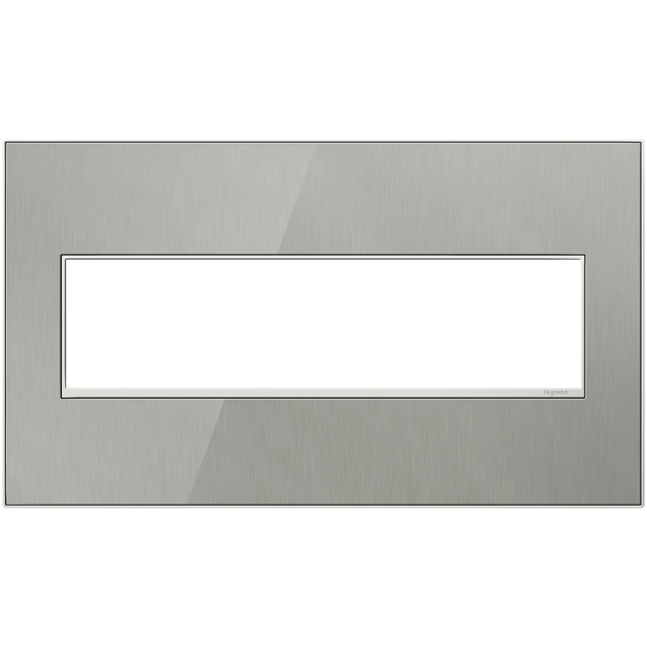 PLACA 4M 4G ACERO CEPILLADO ADORNE