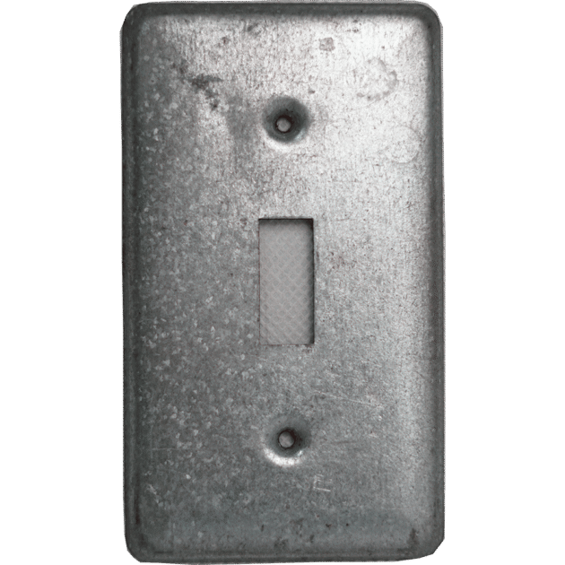 TAPA METALICA 2X4 P/INTERRUPTOR SENCILLO