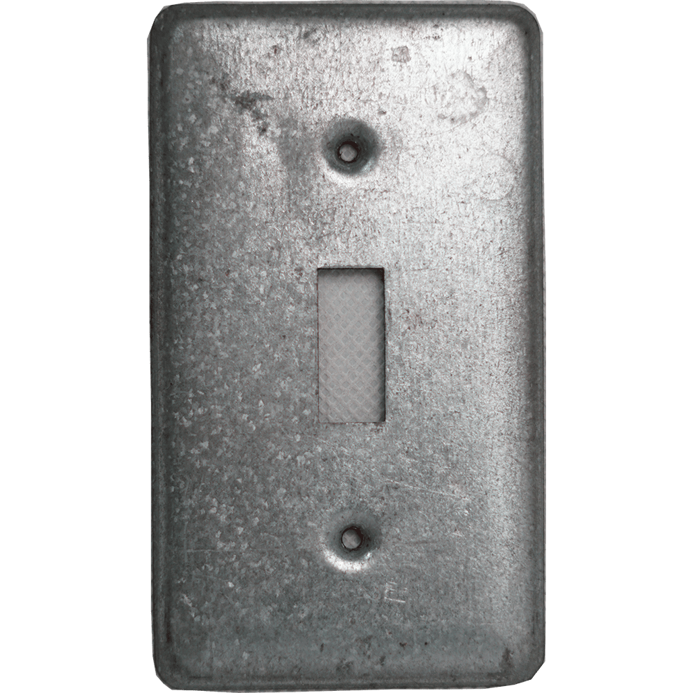 TAPA METALICA 2X4 P/INTERRUPTOR SENCILLO