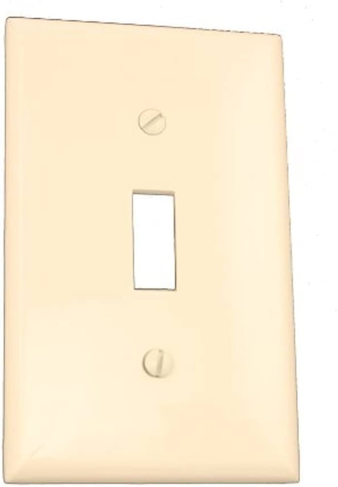 TAPA PLASTICA SENCILLA DE NYLON INDUSTRIAL LIGHT ALMOND LEVITON