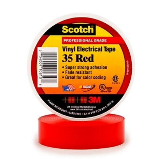 TAPE SCOTH 35 ROJO 3M