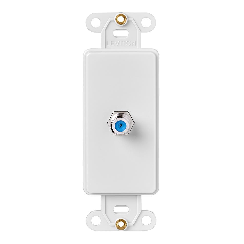 TOMA COAXIAL P/TV SENCILLO BLANCO DECORA LEVITON