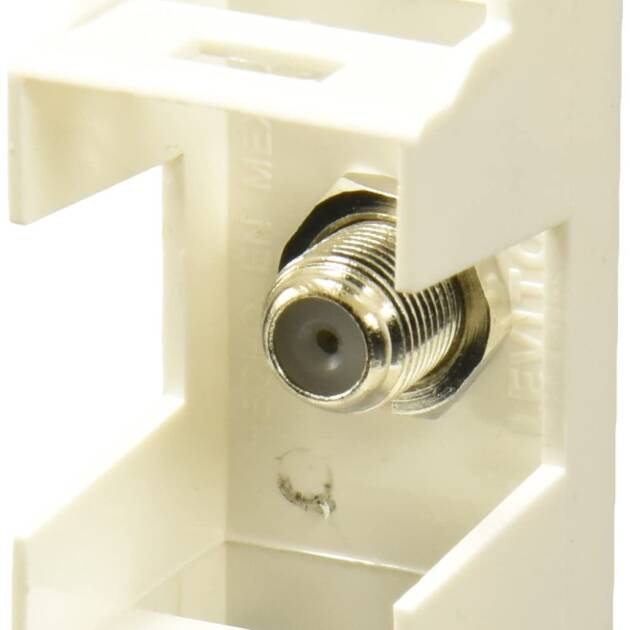 TOMA COAXIAL P/TV SENCILLO MODULAR BLANCO DECORA LEVITON