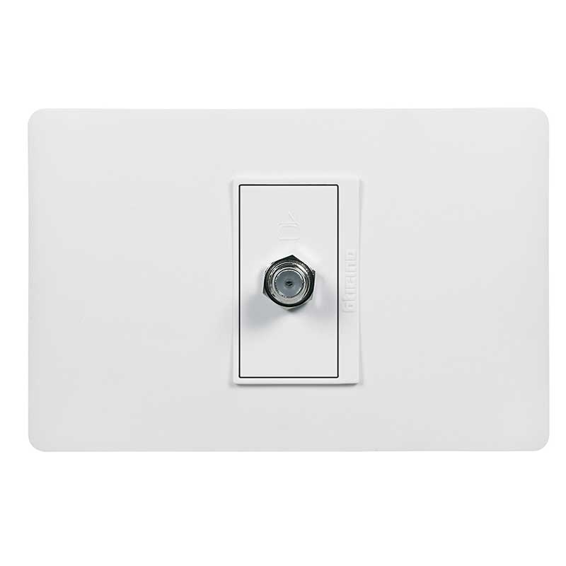TOMA COAXIAL P/TV+TELEFONO BLANCO UNUS DIMO