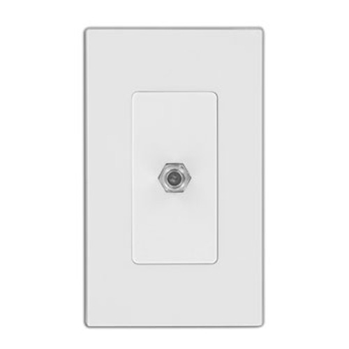 TOMA COAXIAL P/VOZ/DATA/CATV SENCILLO BLANCO DECORA LEVITON