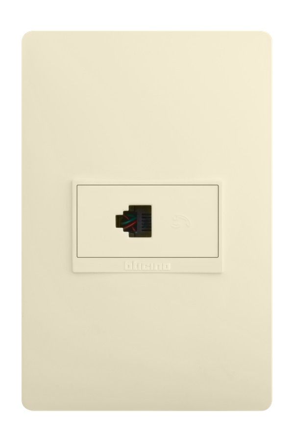 TOMA PARA DATA 6 PARES LUZICA MARFIL BTICINO