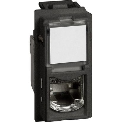 TOMA PARA DATA 6 PARES RJ45 NEGRO LIVING NOW BTICINO