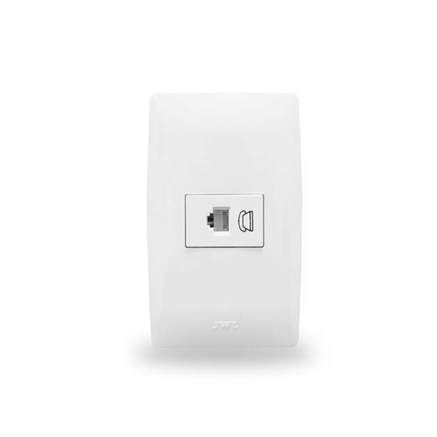 TOMA PARA TELEFONO BLANCO CIEN LEVITON