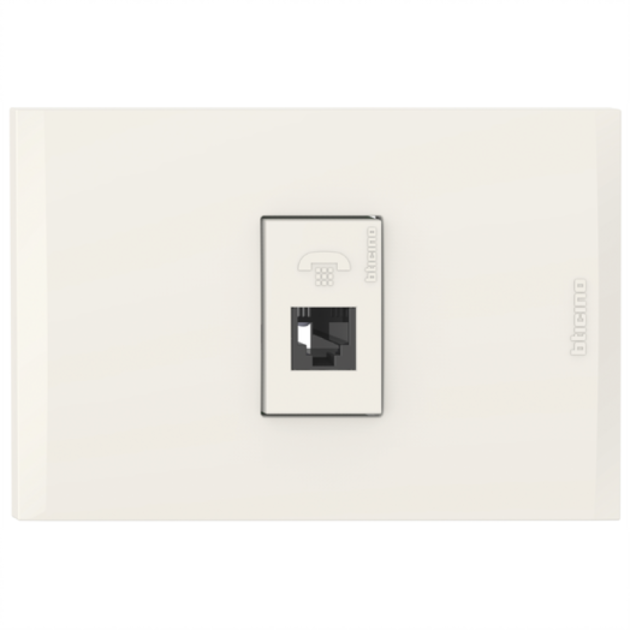 TOMA SENCILLO TELEFONO 4H NOBILE MARFIL BTICINO