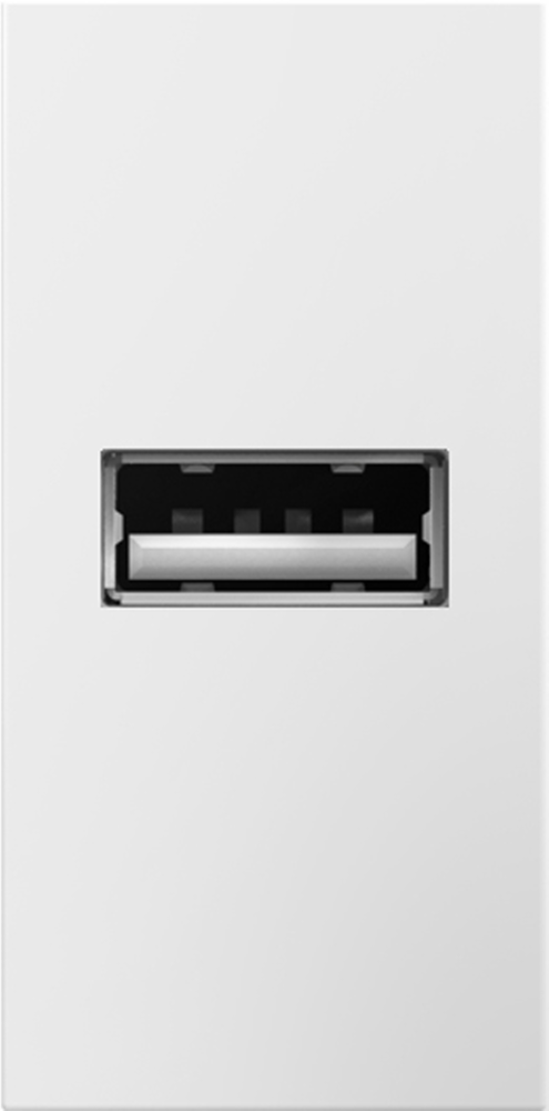 TOMA SENCILLO USB  1M BLANCO ADORNE