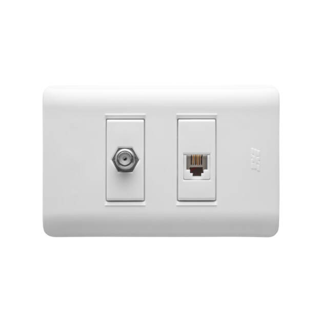 TOMA TELEFONO 4H BLANCO UNUS DIMO