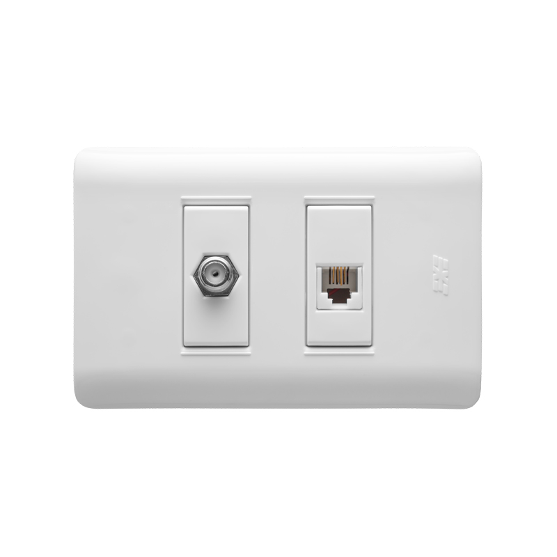 TOMA TELEFONO 4H BLANCO UNUS DIMO