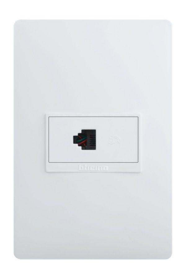 TOMA TELEFONO 4H LUZICA BLANCO BTICINO