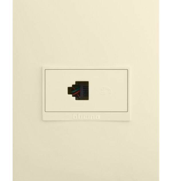 TOMA TELEFONO 4H LUZICA MARFIL BTICINO