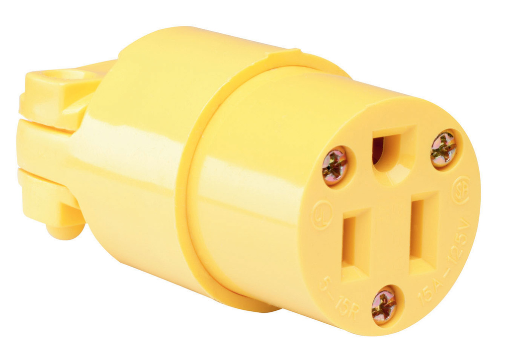 TOMACTE 2P 3H 15A 125V NEMA 5-15P AMARILLO LEGRAND