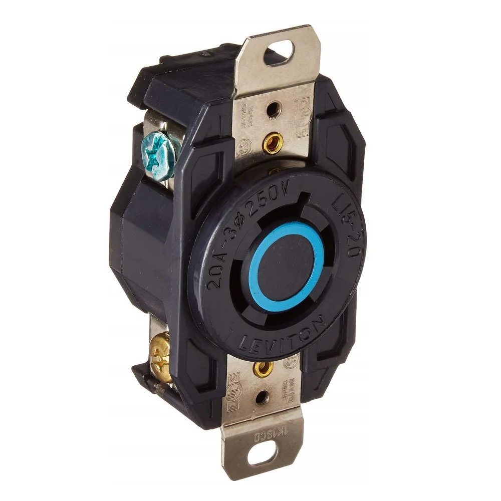 TOMACTE 3P 4H 20A 250V NEMA L15-20R 3F P/EMPOTRAR LEVITON