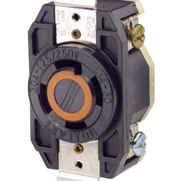 TOMACTE 3P 4H 30A 125/250V NEMA L14-30R LEVITON EMPOR