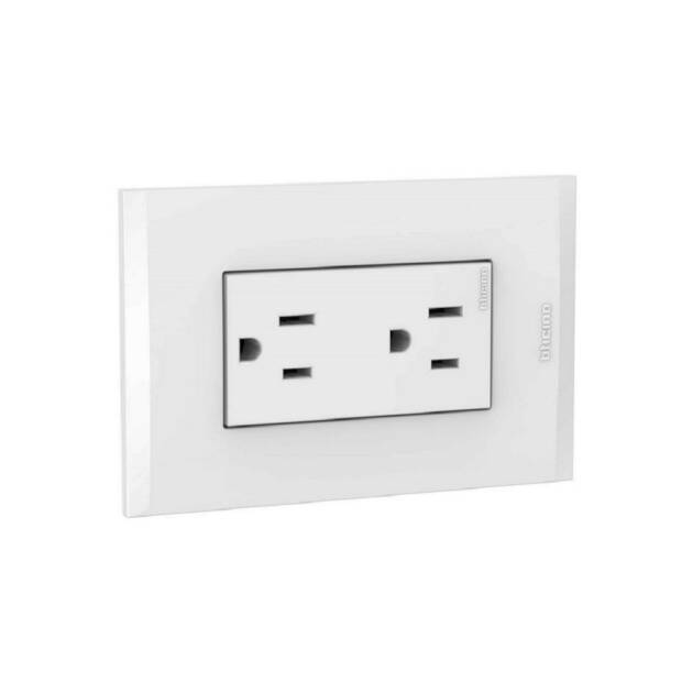 TOMACTE DOBLE C/T 15AMP NOBILE MARFIL BTICINO