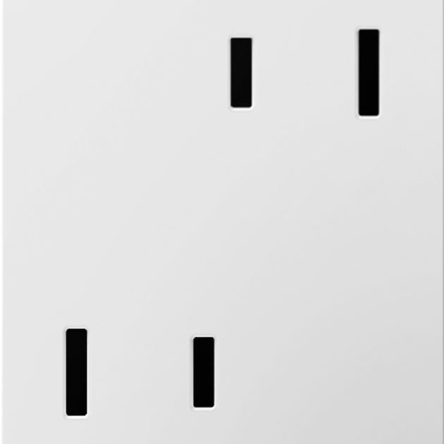 TOMACTE DOBLE C/TIERRA 120V 3M BLANCO ADORNE