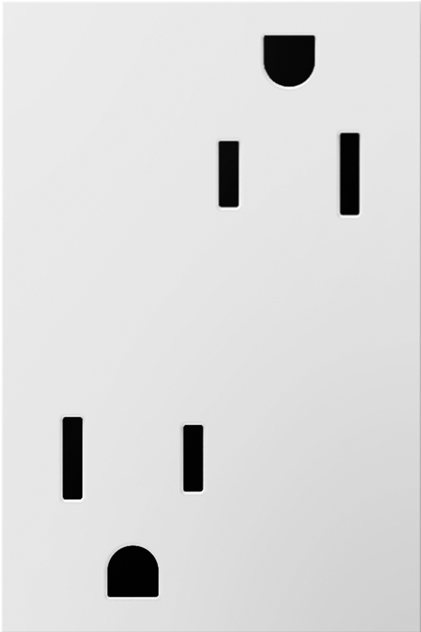 TOMACTE DOBLE C/TIERRA 120V 3M BLANCO ADORNE