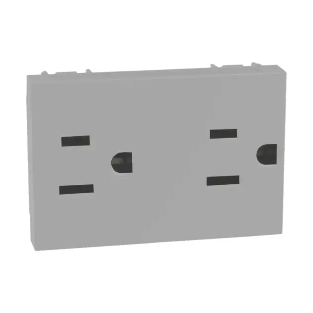 TOMACTE DOBLE C/TIERRA 120V MATIX GO GRIS BTICINO