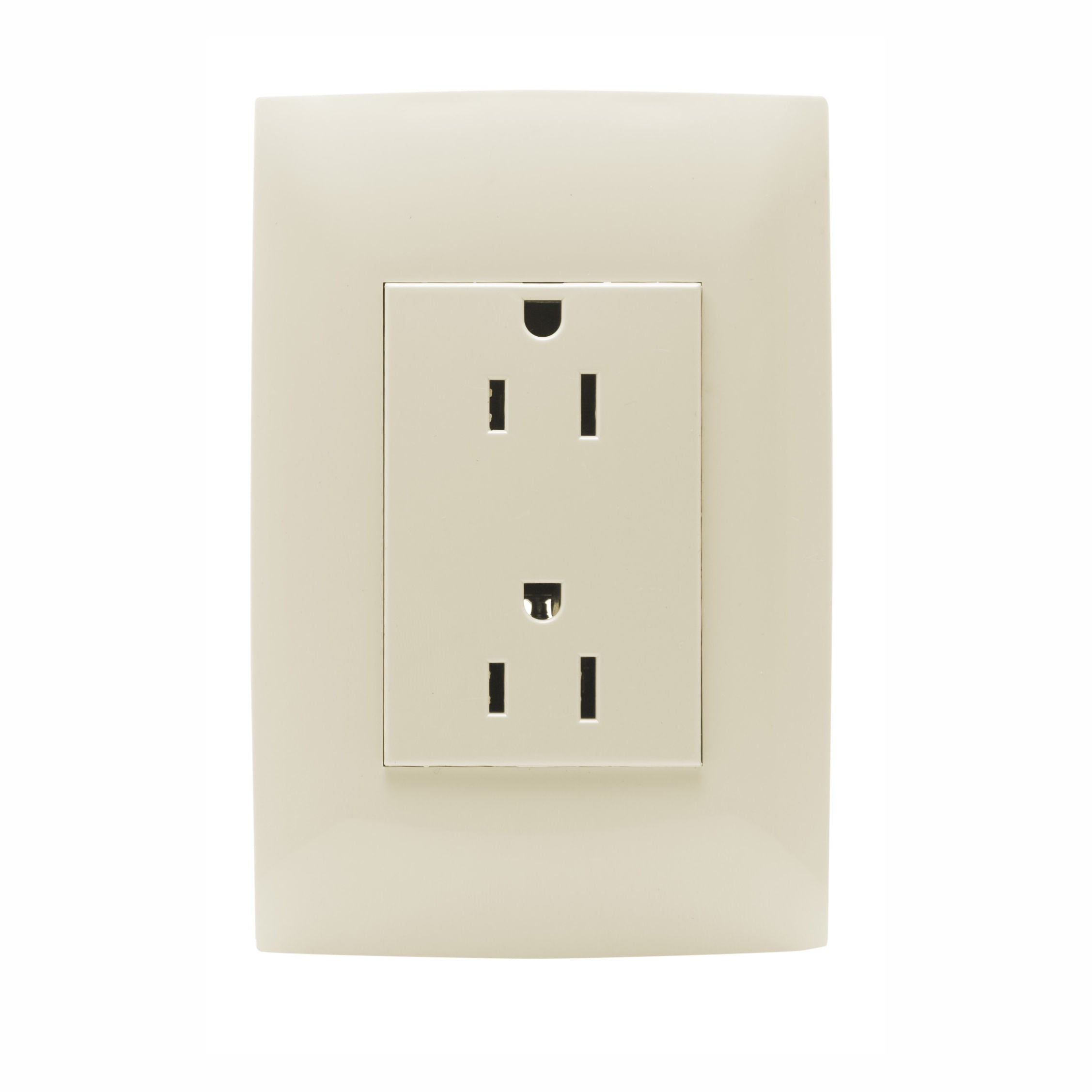 TOMACTE DOBLE C/TIERRA 15A 125V MARFIL CIEN LEVITON